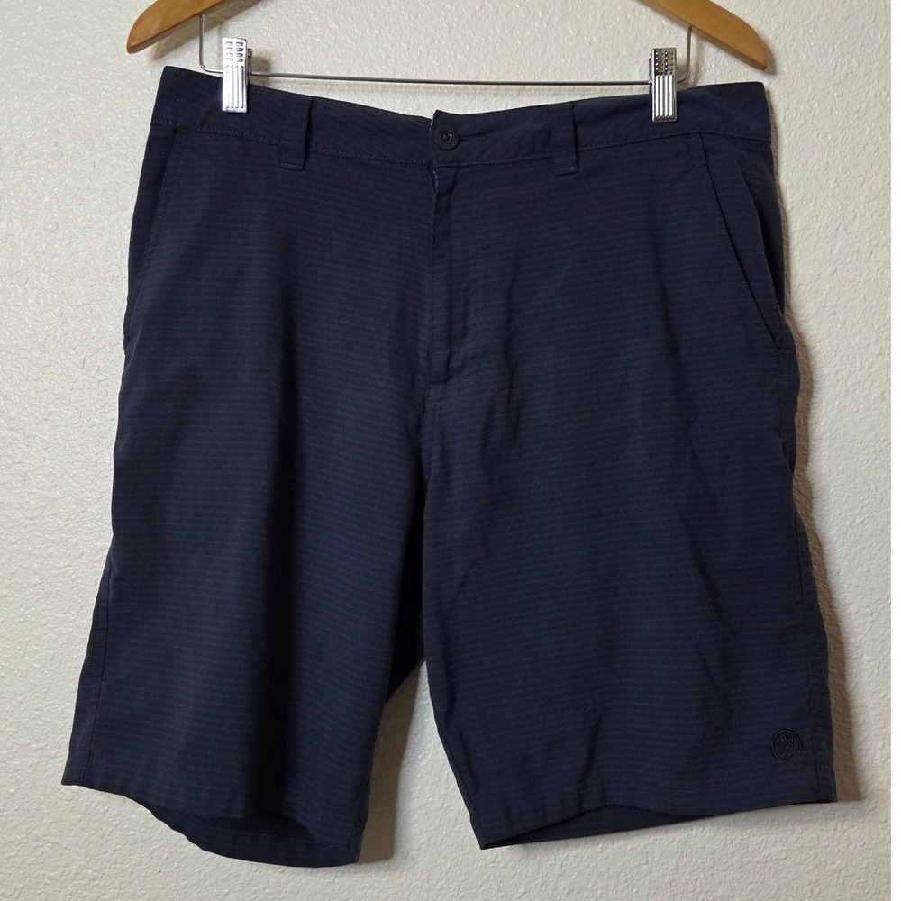 Hang Ten Casual Performance Shorts Mens 34 Navy Coastal Preppy Golf